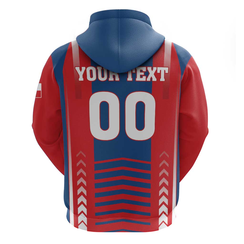 Custom Football 2026 Czechia Zip Hoodie Czech Republic Proud Lions