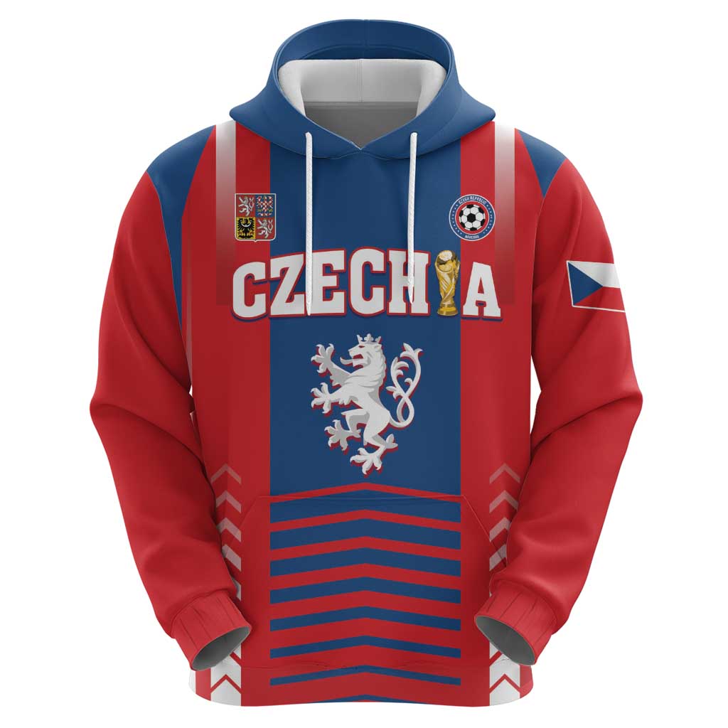 Custom Football 2026 Czechia Zip Hoodie Czech Republic Proud Lions