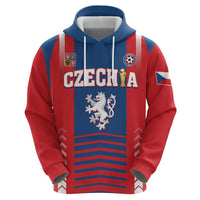 Custom Football 2026 Czechia Zip Hoodie Czech Republic Proud Lions