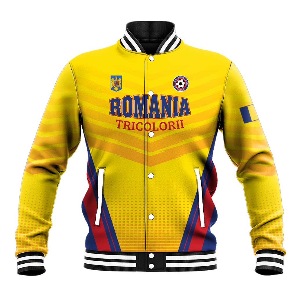 Custom Football Romania Baseball Jacket Hai Tricolorii