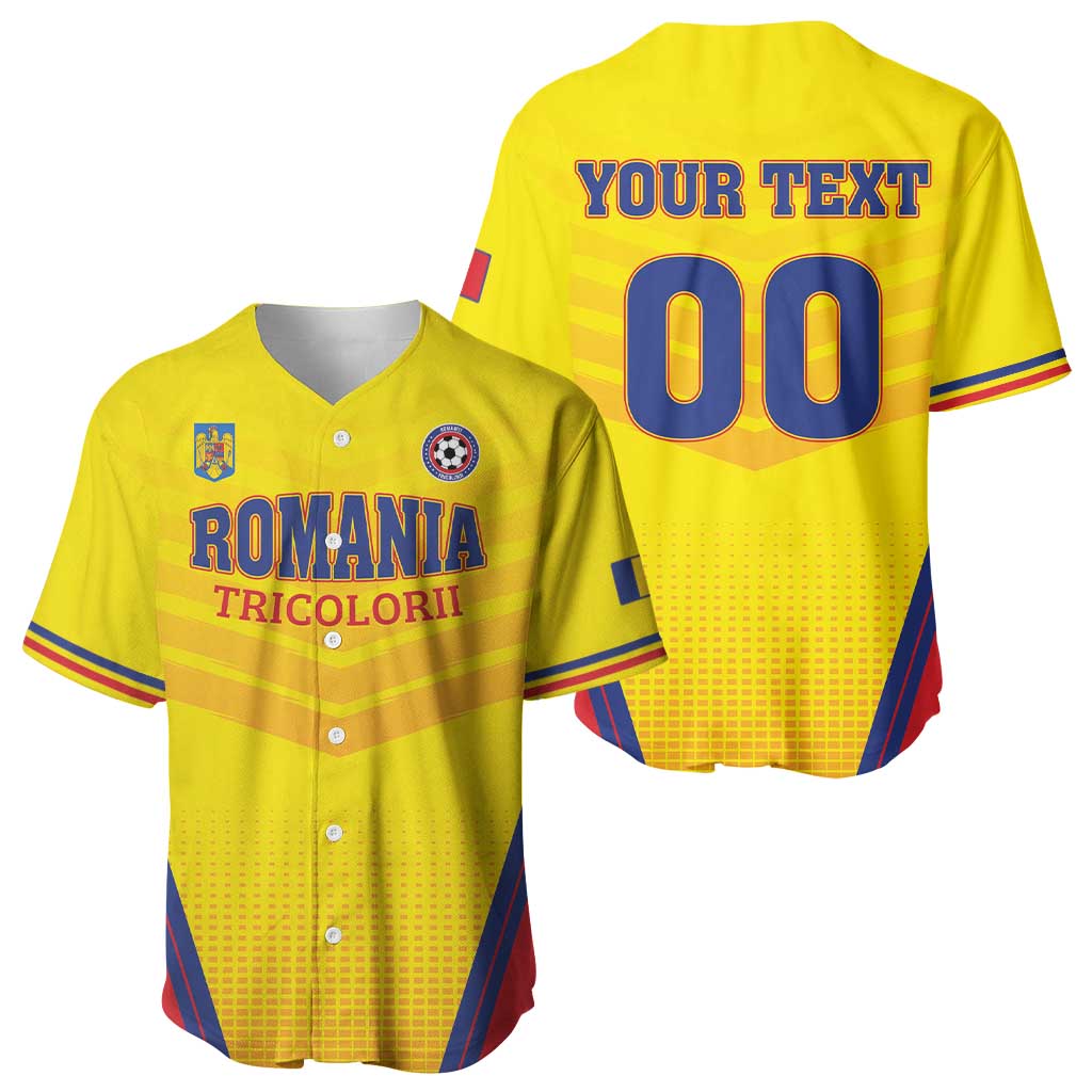 Custom Football Romania Baseball Jersey Hai Tricolorii