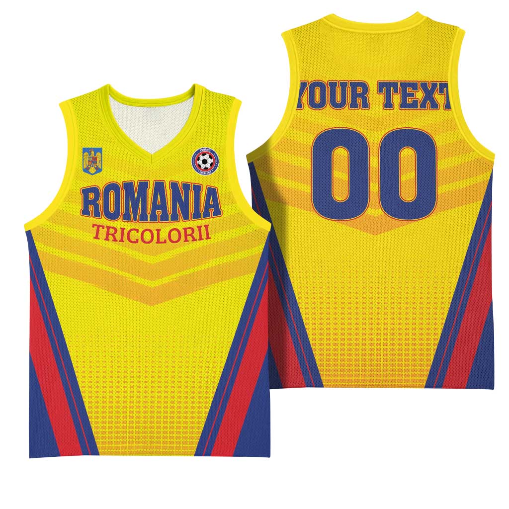 Custom Football Romania Basketball Jersey Hai Tricolorii
