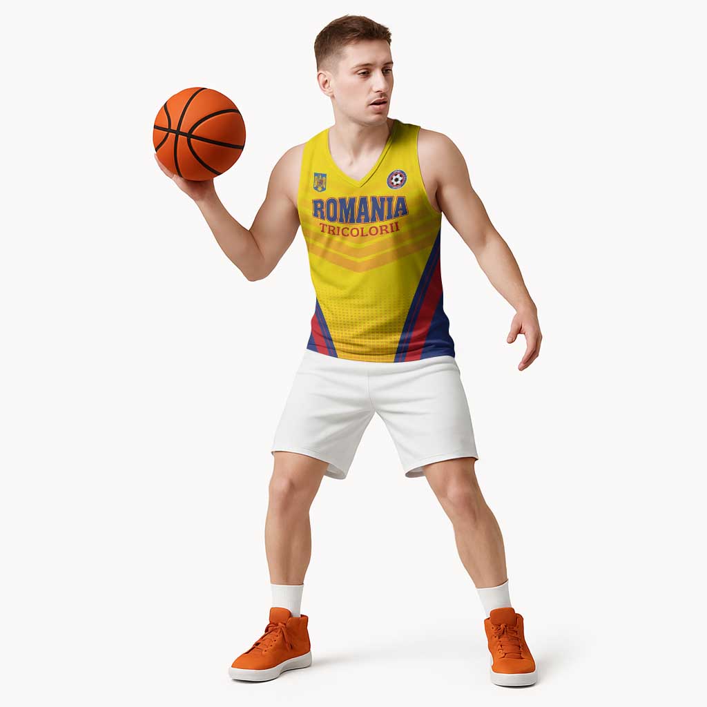 Custom Football Romania Basketball Jersey Hai Tricolorii