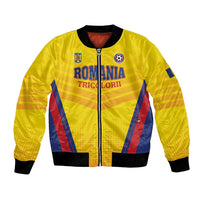 Custom Football Romania Bomber Jacket Hai Tricolorii
