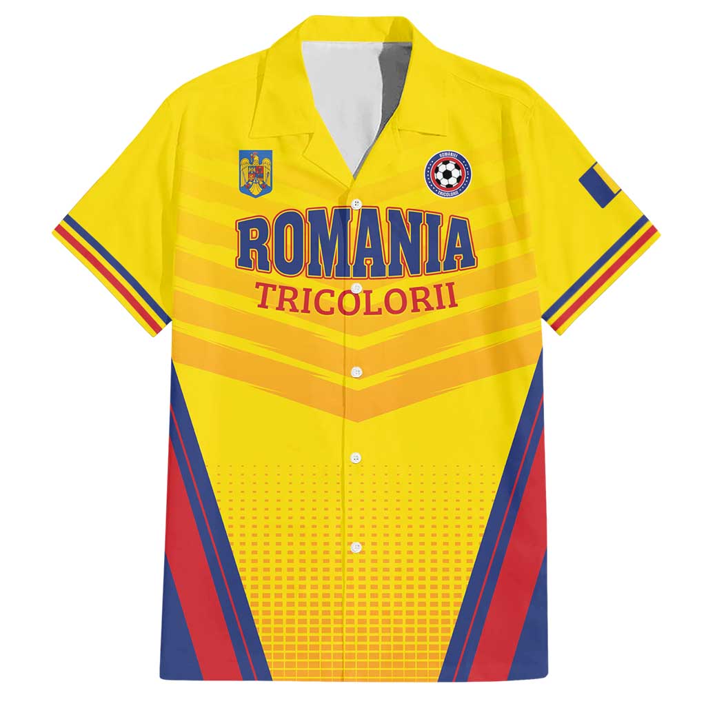 Custom Football Romania Hawaiian Shirt Hai Tricolorii