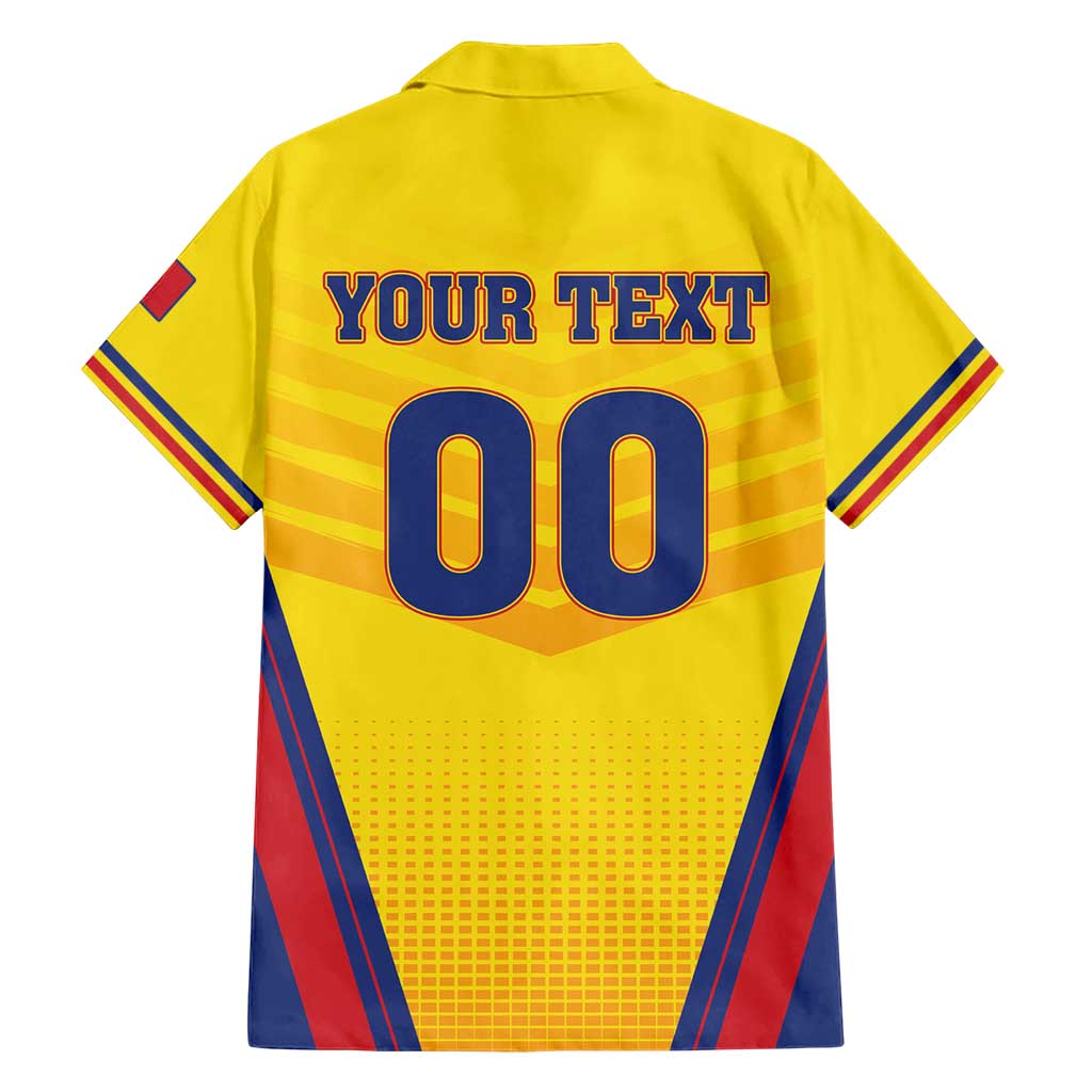 Custom Football Romania Hawaiian Shirt Hai Tricolorii