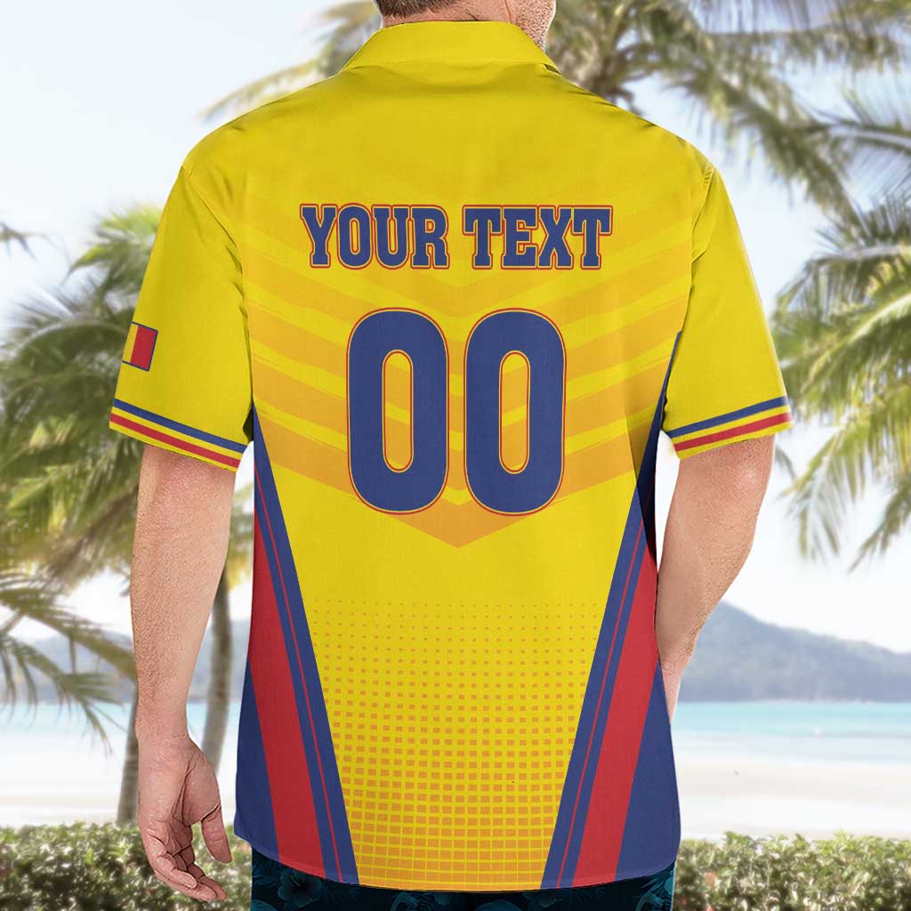Custom Football Romania Hawaiian Shirt Hai Tricolorii