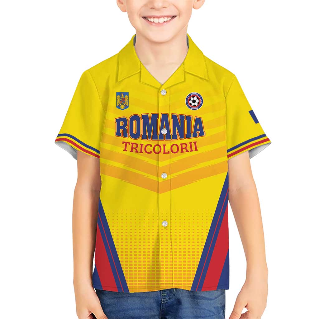 Custom Football Romania Hawaiian Shirt Hai Tricolorii