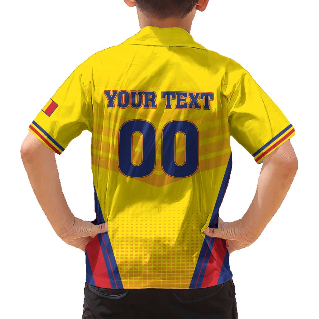 Custom Football Romania Hawaiian Shirt Hai Tricolorii