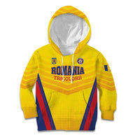 Custom Football Romania Kid Hoodie Hai Tricolorii