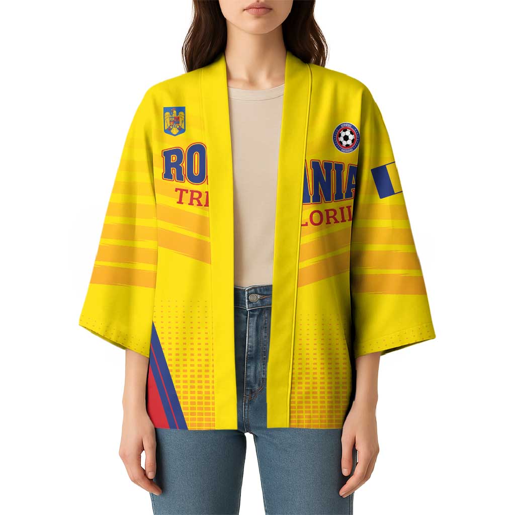 Custom Football Romania Kimono Hai Tricolorii
