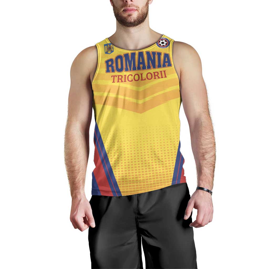 Custom Football Romania Men Tank Top Hai Tricolorii