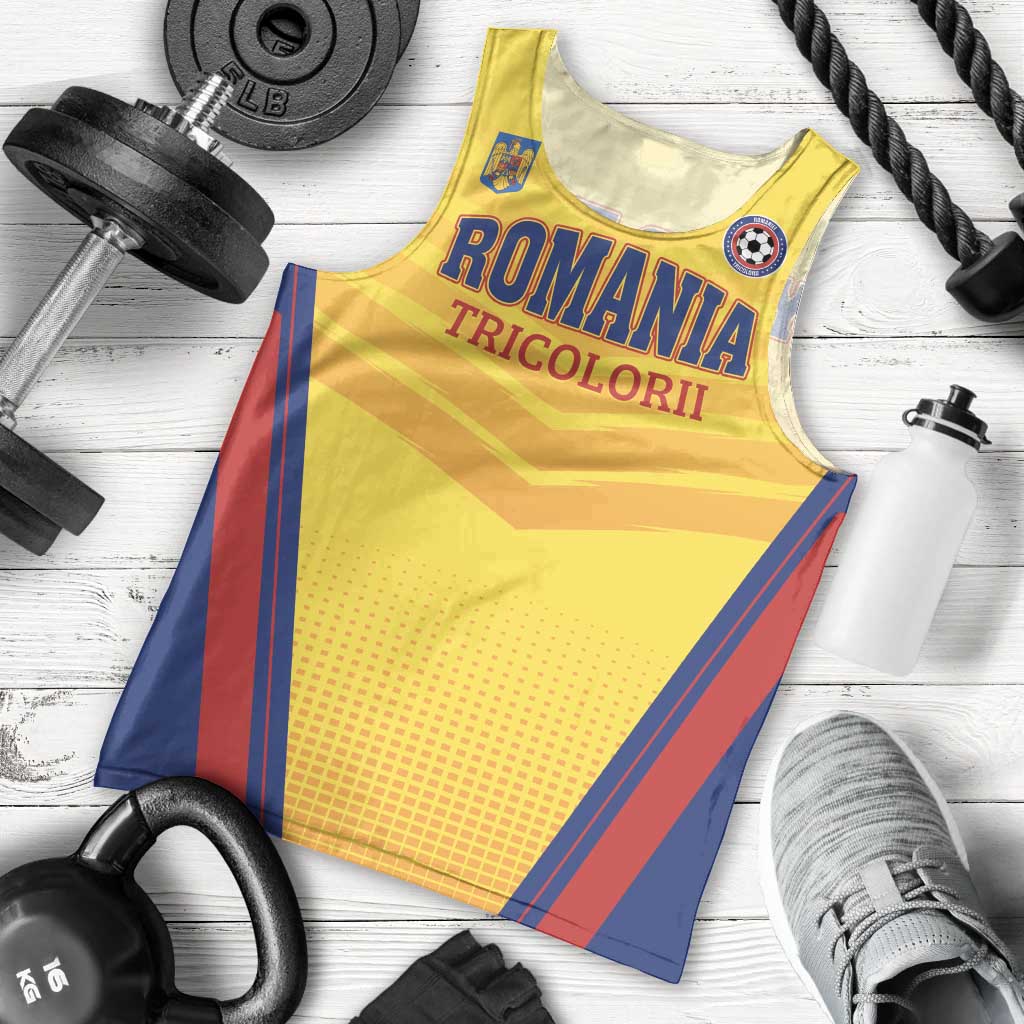 Custom Football Romania Men Tank Top Hai Tricolorii