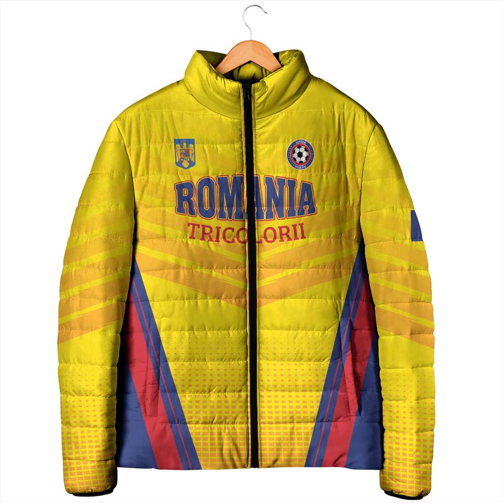 Custom Football Romania Padded Jacket Hai Tricolorii