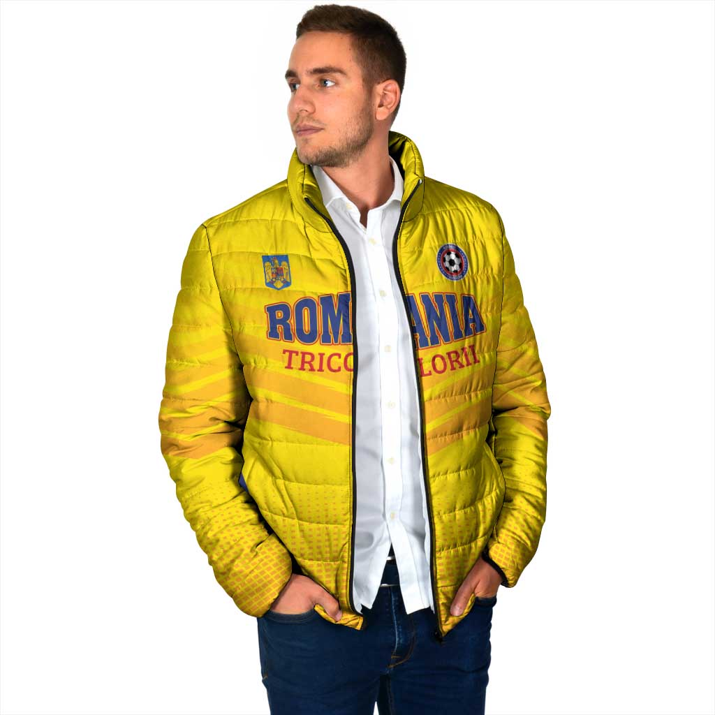 Custom Football Romania Padded Jacket Hai Tricolorii