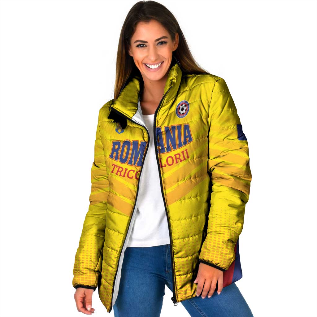 Custom Football Romania Padded Jacket Hai Tricolorii