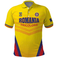 Custom Football Romania Polo Shirt Hai Tricolorii