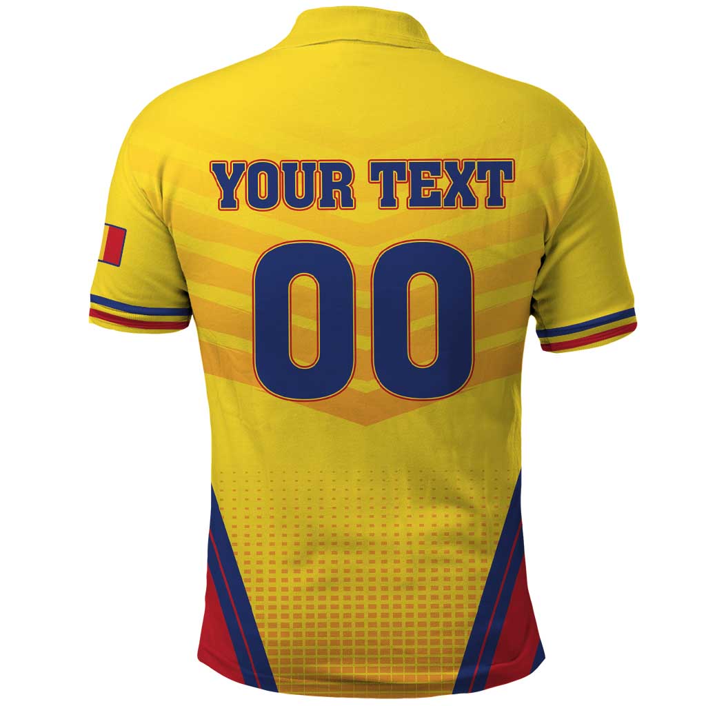 Custom Football Romania Polo Shirt Hai Tricolorii
