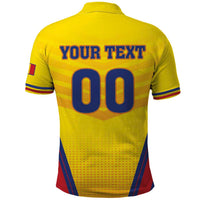 Custom Football Romania Polo Shirt Hai Tricolorii