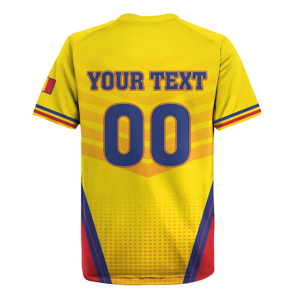Custom Football Romania Rugby Jersey Hai Tricolorii