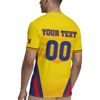 Custom Football Romania Rugby Jersey Hai Tricolorii