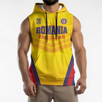 Custom Football Romania Sleeveless Hoodie Hai Tricolorii