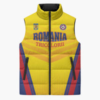 Custom Football Romania Sleeveless Puffer Jacket Hai Tricolorii
