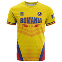 Custom Football Romania T Shirt Hai Tricolorii