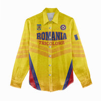 Custom Football Romania Women Casual Shirt Hai Tricolorii