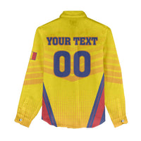 Custom Football Romania Women Casual Shirt Hai Tricolorii