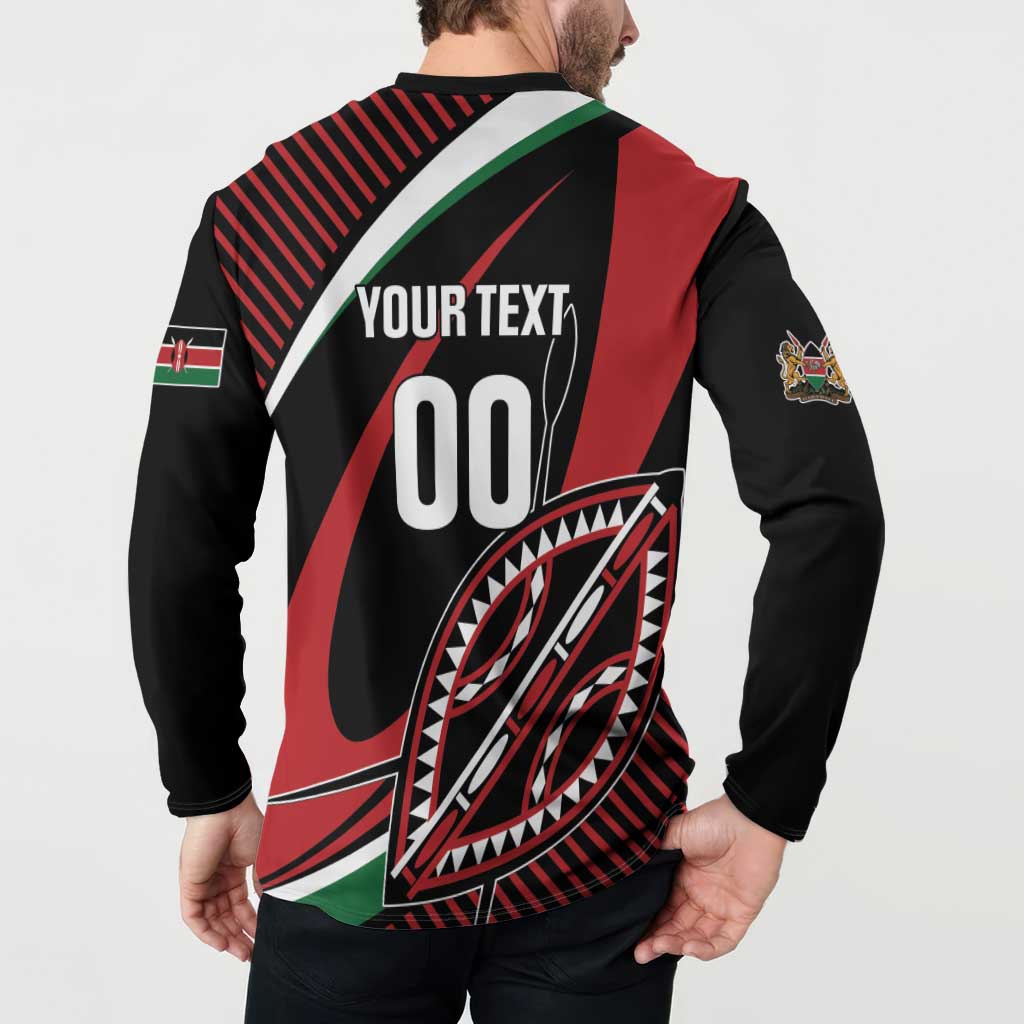 Custom Kenya Rugby Simbas Button Sweatshirt Elevate Your Game