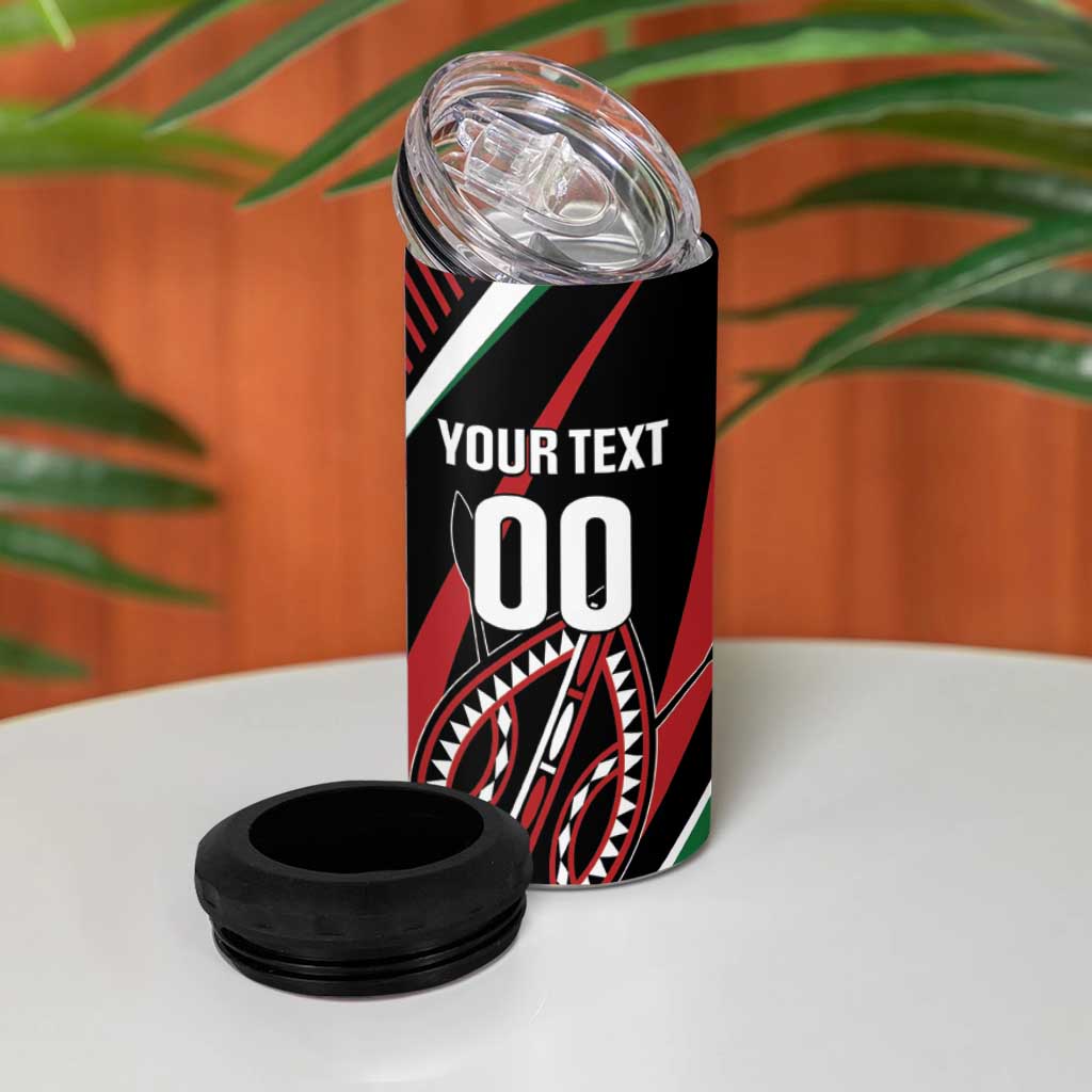 Custom Kenya Rugby Simbas 4 in 1 Can Cooler Tumbler Elevate Your Game