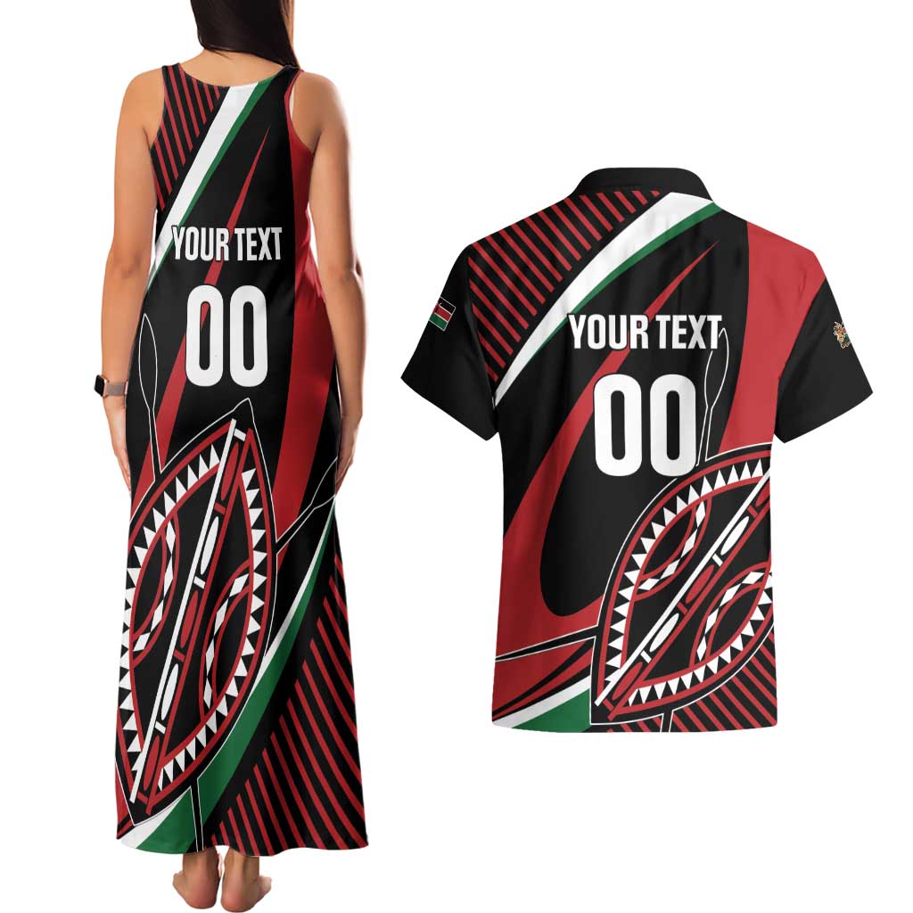 Custom Kenya Rugby Simbas Couples Matching Tank Maxi Dress and Hawaiian Shirt Elevate Your Game