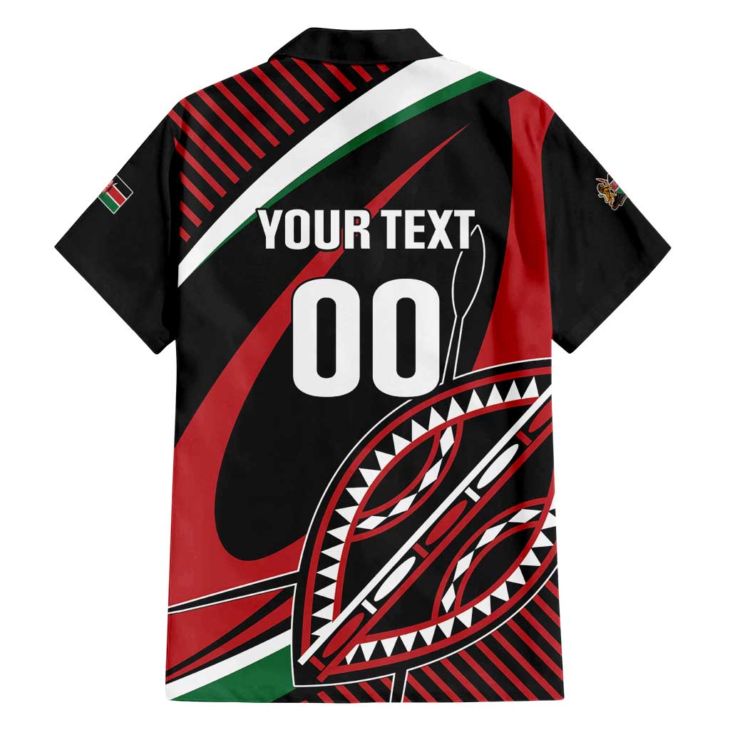 Custom Kenya Rugby Simbas Family Matching Long Sleeve Bodycon Dress and Hawaiian Shirt Elevate Your Game