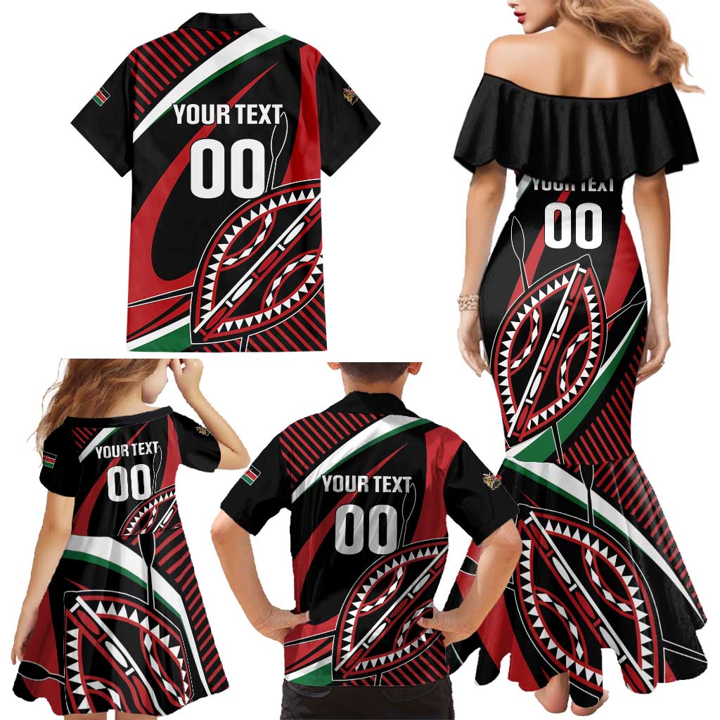 Custom Kenya Rugby Simbas Family Matching Mermaid Dress and Hawaiian Shirt Elevate Your Game