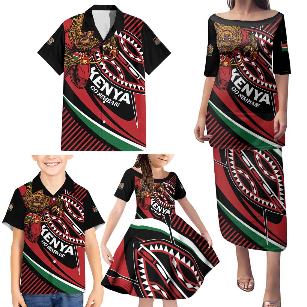 Custom Kenya Rugby Simbas Family Matching Puletasi and Hawaiian Shirt Elevate Your Game