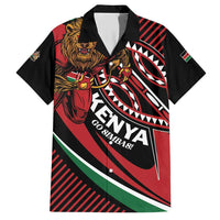 Custom Kenya Rugby Simbas Family Matching Short Sleeve Bodycon Dress and Hawaiian Shirt Elevate Your Game