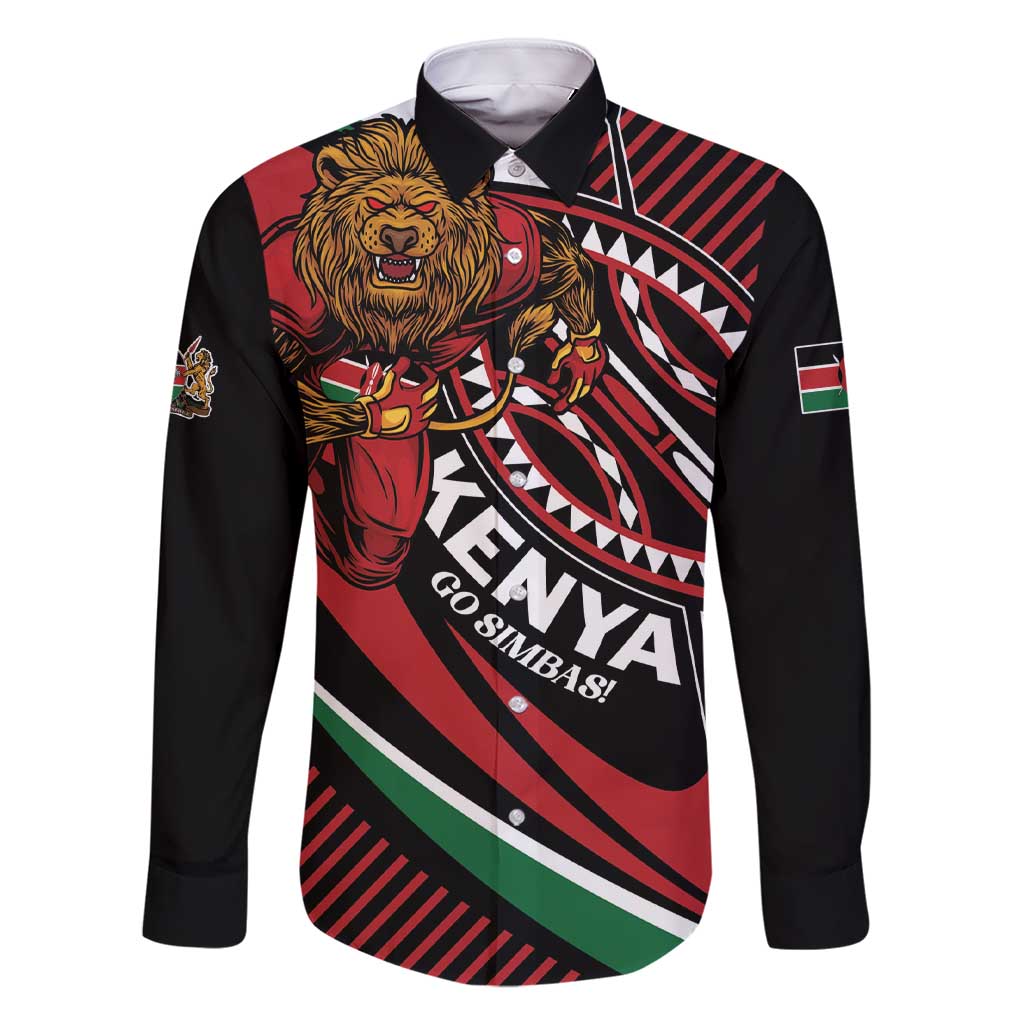 Custom Kenya Rugby Simbas Family Matching Short Sleeve Bodycon Dress and Hawaiian Shirt Elevate Your Game