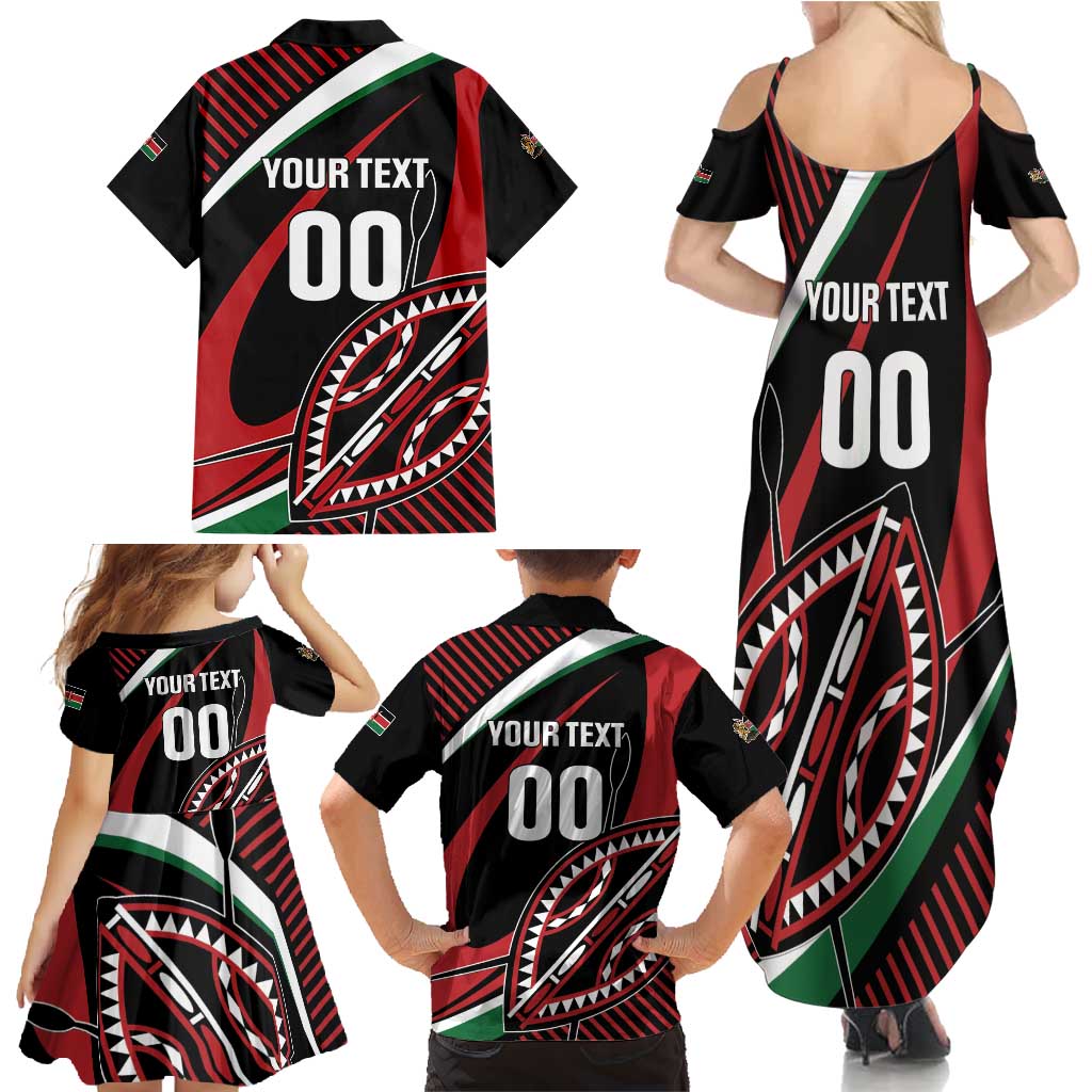 Custom Kenya Rugby Simbas Family Matching Summer Maxi Dress and Hawaiian Shirt Elevate Your Game