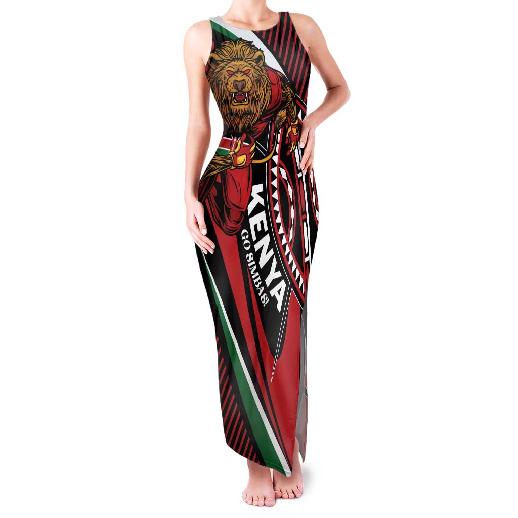 Custom Kenya Rugby Simbas Family Matching Tank Maxi Dress and Hawaiian Shirt Elevate Your Game