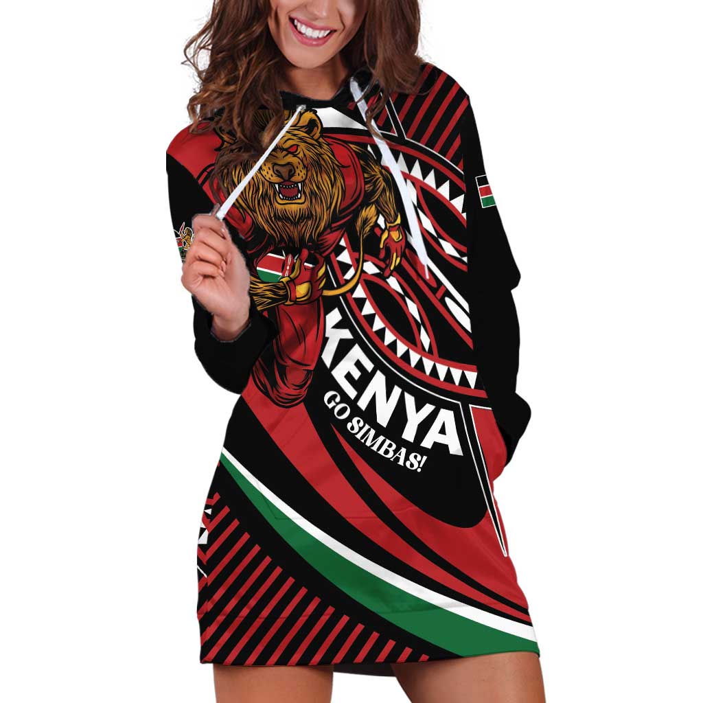 Custom Kenya Rugby Simbas Hoodie Dress Elevate Your Game