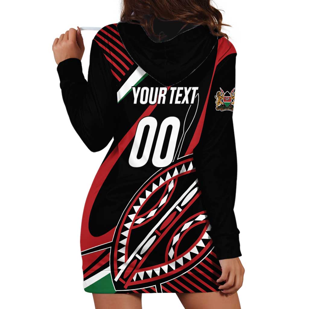 Custom Kenya Rugby Simbas Hoodie Dress Elevate Your Game