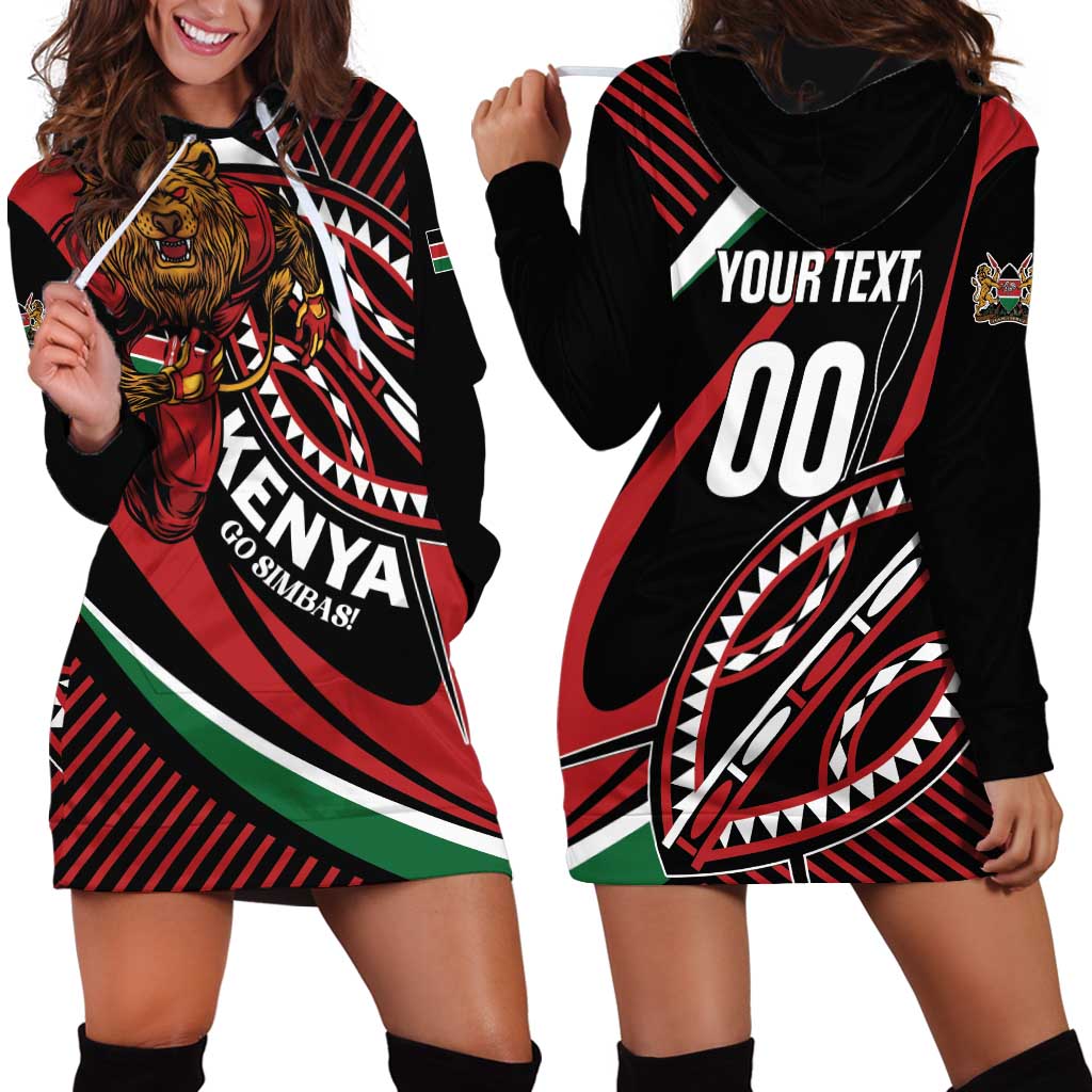 Custom Kenya Rugby Simbas Hoodie Dress Elevate Your Game