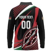 Custom Kenya Rugby Simbas Long Sleeve Polo Shirt Elevate Your Game