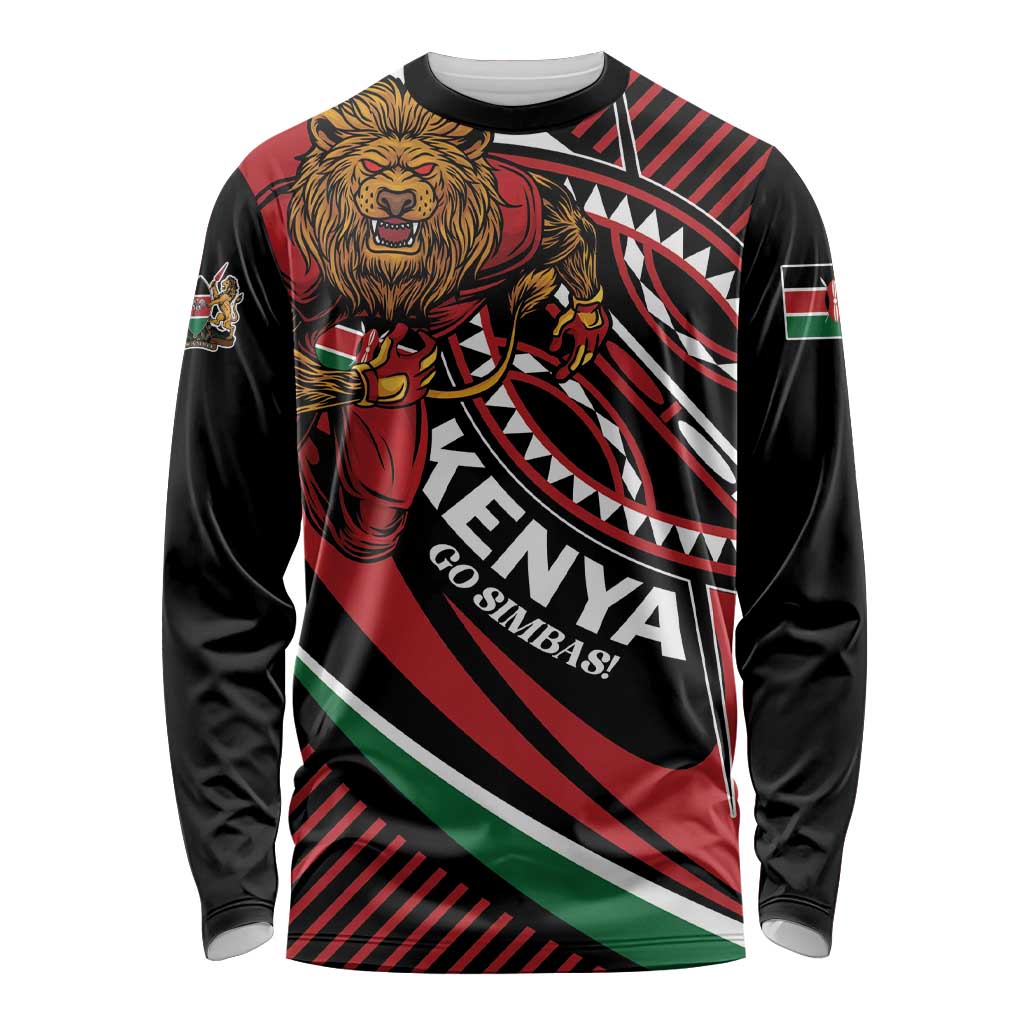 Custom Kenya Rugby Simbas Long Sleeve Shirt Elevate Your Game