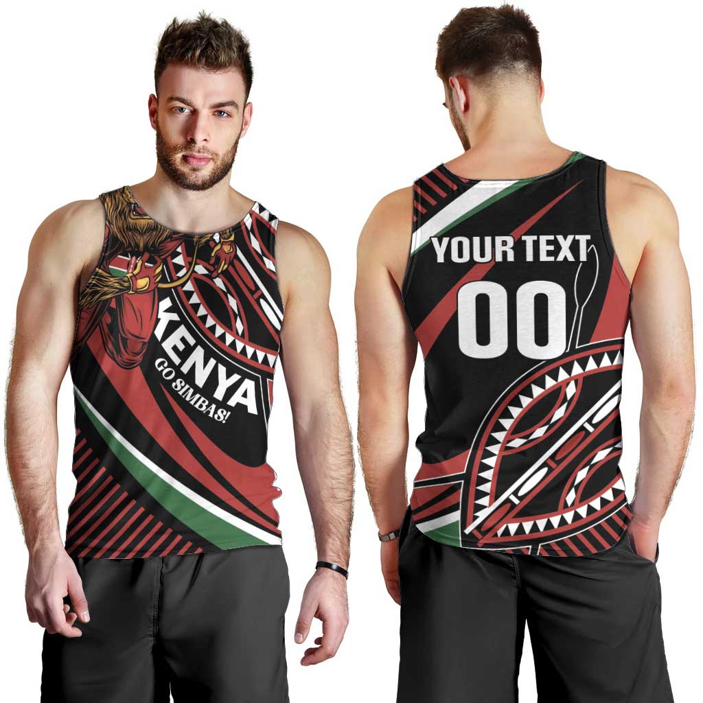 Custom Kenya Rugby Simbas Men Tank Top Elevate Your Game