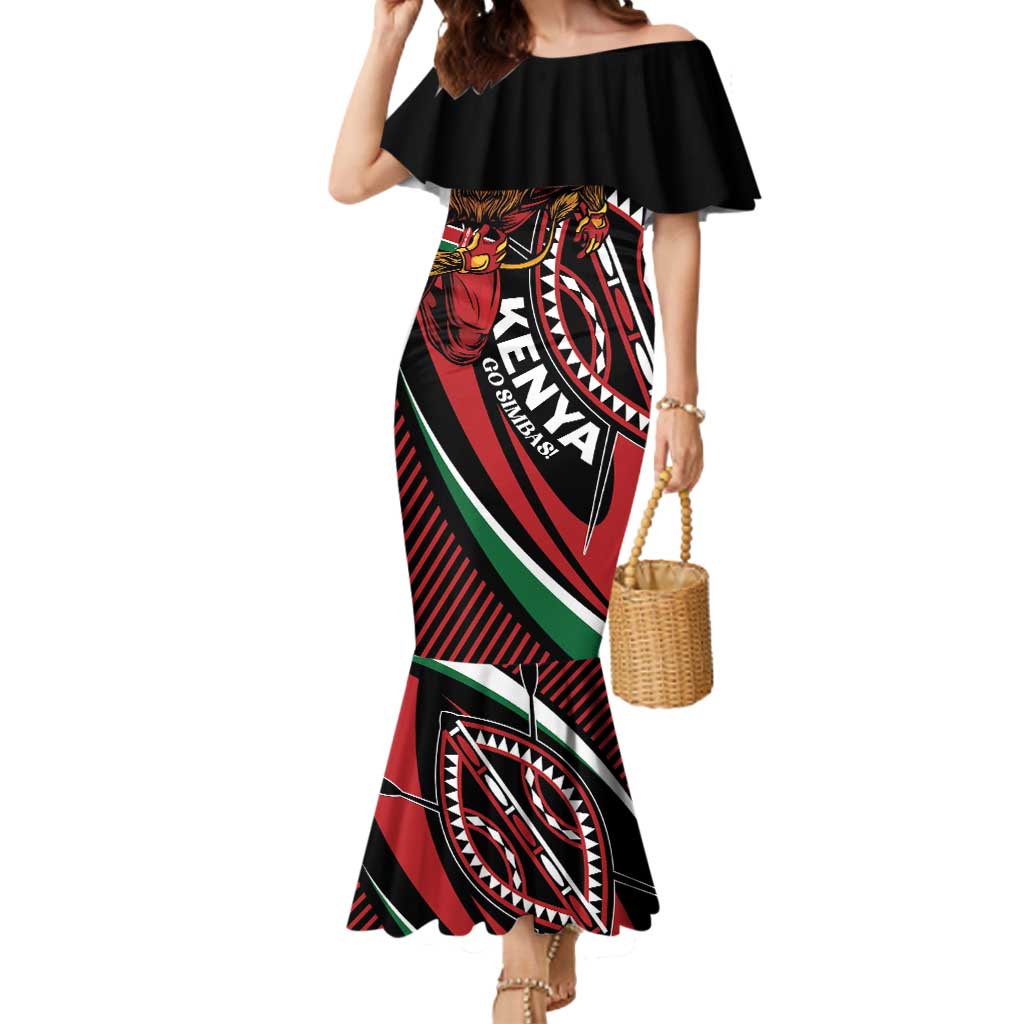 Custom Kenya Rugby Simbas Mermaid Dress Elevate Your Game