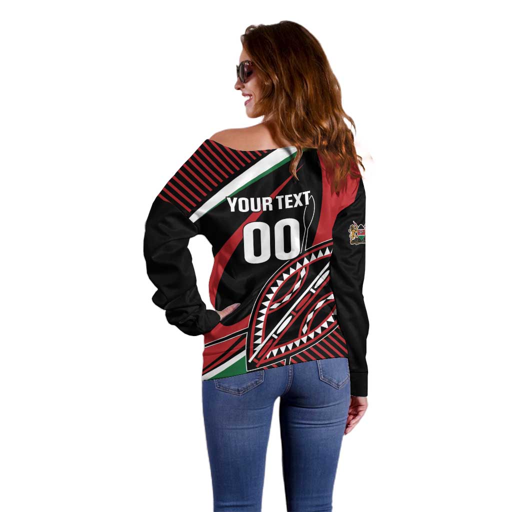 Custom Kenya Rugby Simbas Off Shoulder Sweater Elevate Your Game