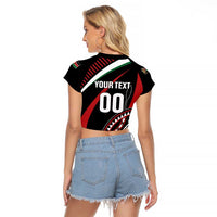 Custom Kenya Rugby Simbas Raglan Cropped T Shirt Elevate Your Game