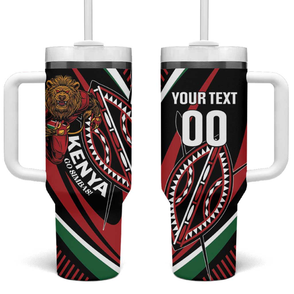 Custom Kenya Rugby Simbas Tumbler With Handle Elevate Your Game